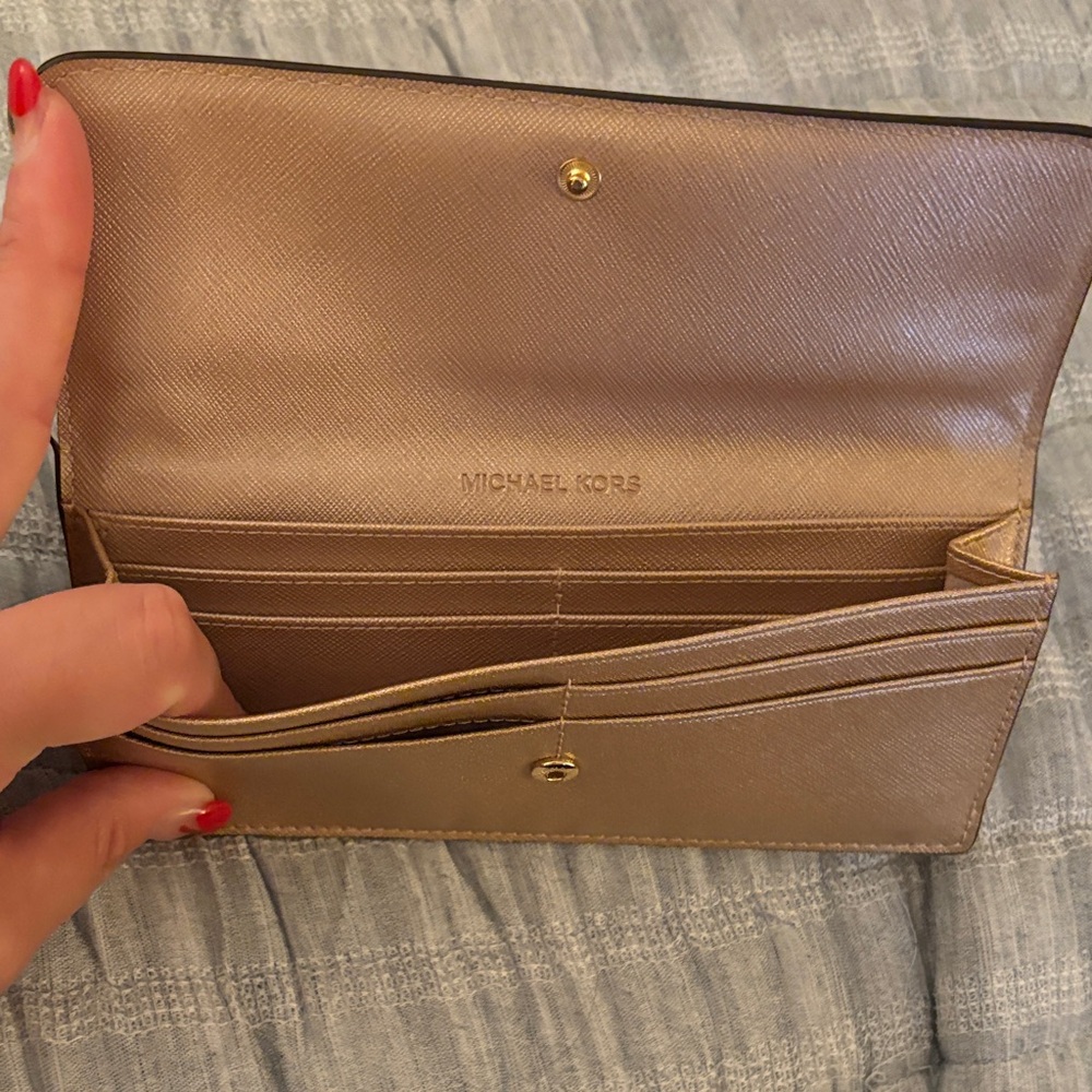 Michael Kors Rose Gold Wallet - Picture 3 of 5